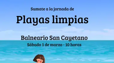 Para cerrar la temporada San Cayetano convoca a sus vecinos a limpiar las playas