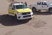 Intensa búsqueda en la playa de un joven desaparecido en el mar