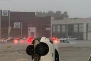 Temporal en Bahía Blanca: 40 familias evacuadas y suspensión del transporte público